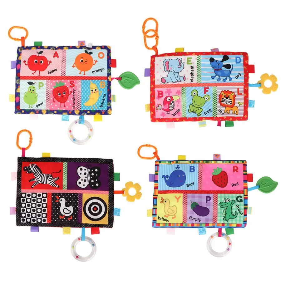 Baby Appease Blanket Towel Sound Ring Cloth Book Teether Pacifier Bell Stroller Bed Hanging Plush Toy for Kid Education Toy
Baby Appease Blanket Towel Sound Ring Cloth Book Teether Pacifier Bell Stroller Bed Hanging Plush Toy for Kid Education Toy