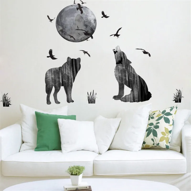 Horrifying Dark Ghost Forest Wolf Crow Wall Stickers Home Decor Living Room PVC Halloween Wall Decals Diy Mural Art Posters Gift
Horrifying Dark Ghost Forest Wolf Crow Wall Stickers Home Decor Living Room PVC Halloween Wall Decals Diy Mural Art Posters Gift