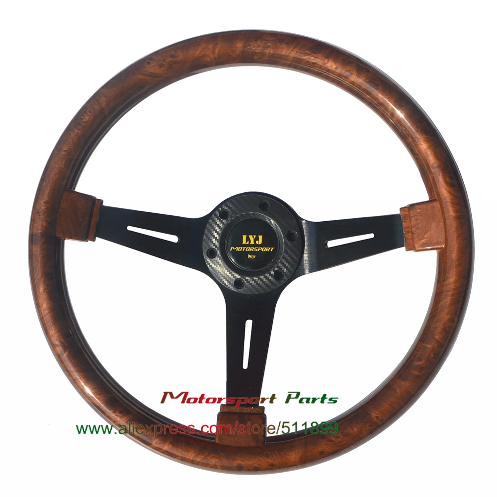 Wood Look Car Steering Wheel 350mm Racing Steering Wheel Deep Dish Brown Color Game Steering Wheel
Wood Look Car Steering Wheel 350mm Racing Steering Wheel Deep Dish Brown Color Game Steering Wheel