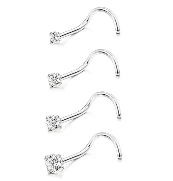 Wholesale 50pcs/Lot Popular CZ Nose Stud Screw Surgical Steel Nose Ring Nose Piercing 20gX1.5mm 2mm 2.5mm 3mmShine Free Shipping
Wholesale 50pcs/Lot Popular CZ Nose Stud Screw Surgical Steel Nose Ring Nose Piercing 20gX1.5mm 2mm 2.5mm 3mmShine Free Shipping