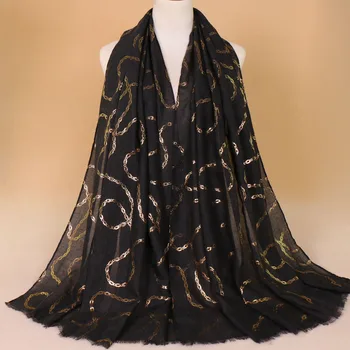 Women Glitter chain scarves ironing shimmer scarf cotton muffler muslim wraps shawls hijab scarf 7 color 185*90cm 10pcs/lot
Women Glitter chain scarves ironing shimmer scarf cotton muffler muslim wraps shawls hijab scarf 7 color 185*90cm 10pcs/lot