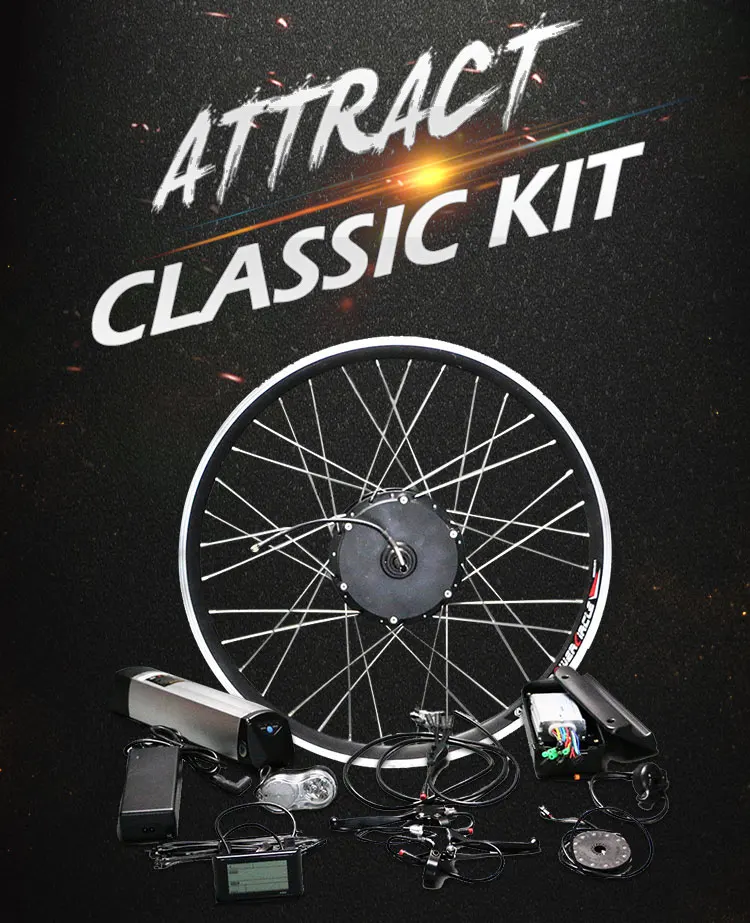 Sale 27.5" 29" 700C Electric Bike Wheel Motor 36V 250W Electric Bike Kit with Battery Ebike e bike Electric Bike Conversion Kit 2