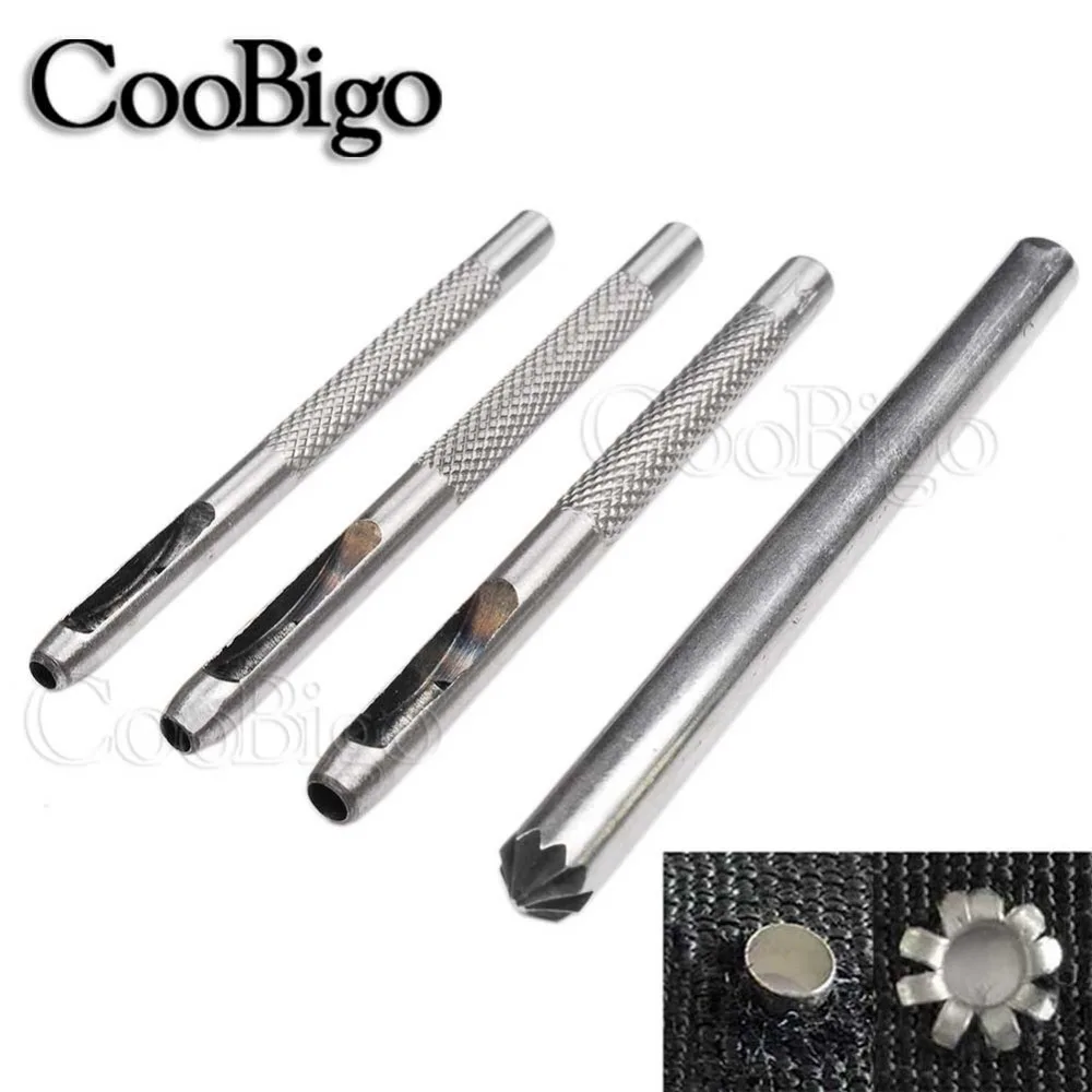 Suitable for Inner Diameter 3mm~4mm Metal Eyelet Installation Tools: 3 punching tool + 1 flowering tool for Scrapbook Shoes Belt
Suitable for Inner Diameter 3mm~4mm Metal Eyelet Installation Tools: 3 punching tool + 1 flowering tool for Scrapbook Shoes Belt
