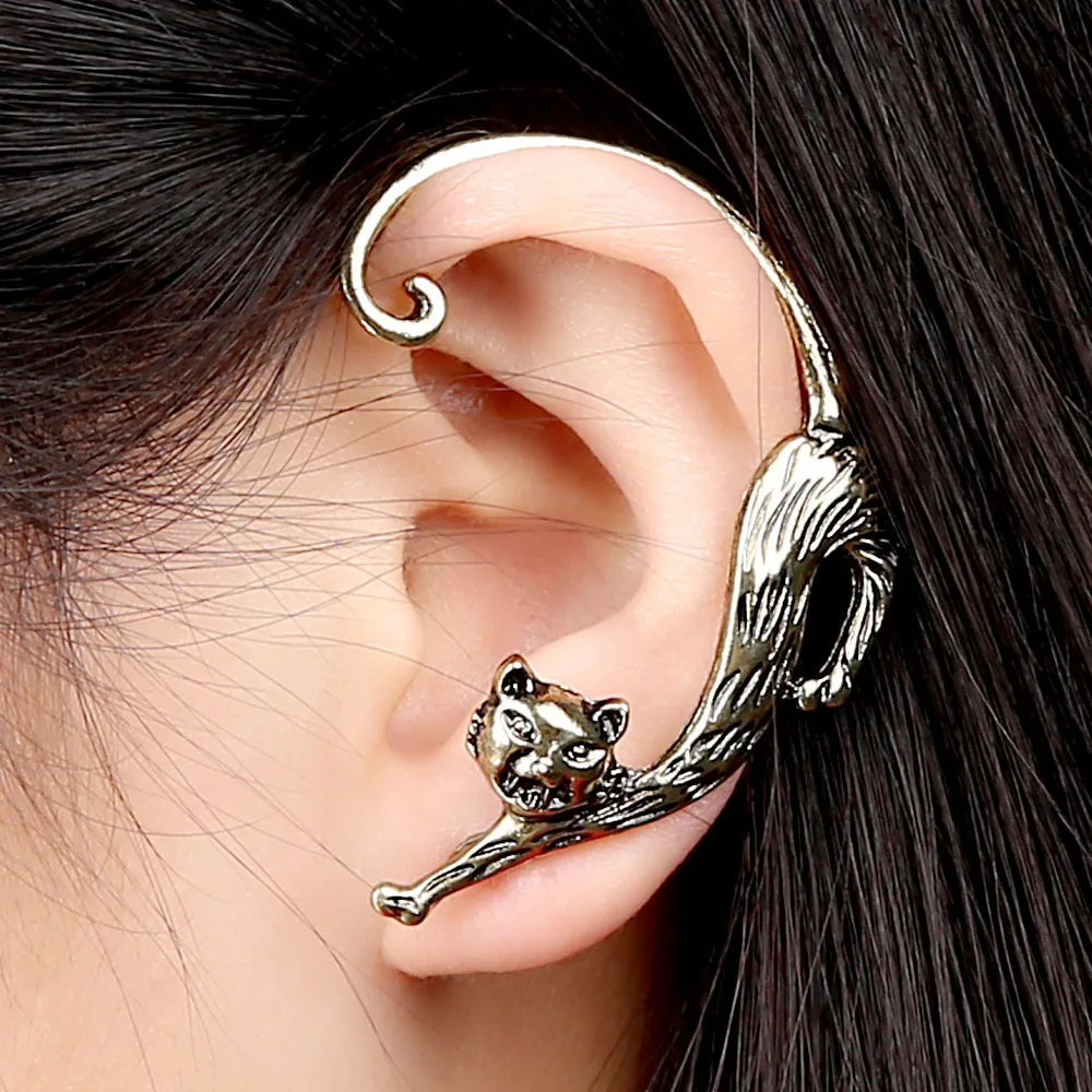 Gothic Punk Rock Cat Bite Ear Wrap Cuff Earrings For Women Fashion Enchanting Kitten Earcuff 1pc
Gothic Punk Rock Cat Bite Ear Wrap Cuff Earrings For Women Fashion Enchanting Kitten Earcuff 1pc