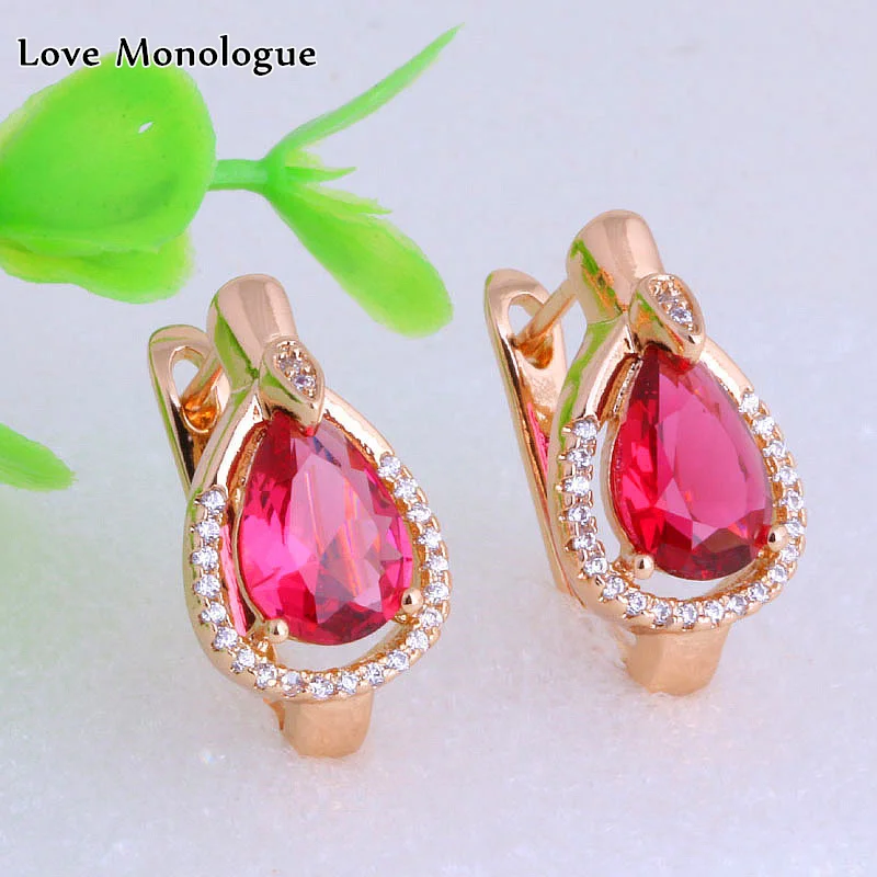 Love Monologue 5 Color Choose Classic Water Drop Cubic Zirconia Gold Color Stud Earrings For Womens Wedding Jewelry X0121
Love Monologue 5 Color Choose Classic Water Drop Cubic Zirconia Gold Color Stud Earrings For Womens Wedding Jewelry X0121