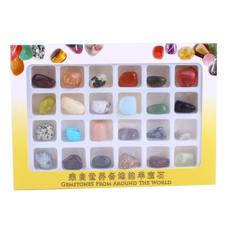 24pcs Irregular Tumbled Mini Ores Nature Stones Collection Art Ornament Decoration Set Gifts
24pcs Irregular Tumbled Mini Ores Nature Stones Collection Art Ornament Decoration Set Gifts