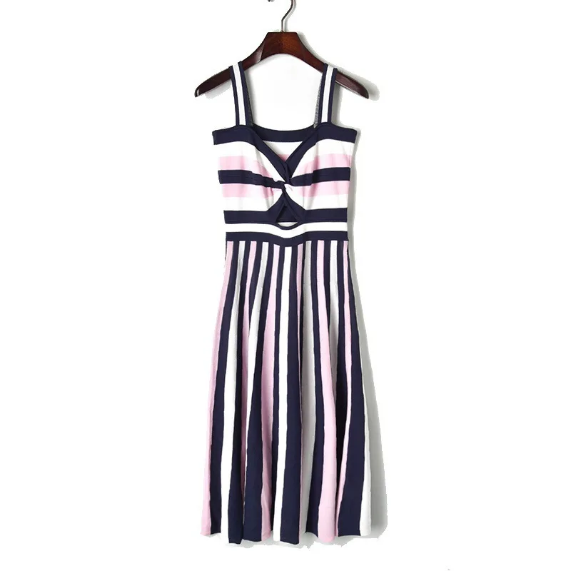 Korean Office Lady Knit Sweater Dress Women Casual Party Club sexy Striped Dress 2019 Summer Elegant Vintage Loose Cotton Dress
Korean Office Lady Knit Sweater Dress Women Casual Party Club sexy Striped Dress 2019 Summer Elegant Vintage Loose Cotton Dress