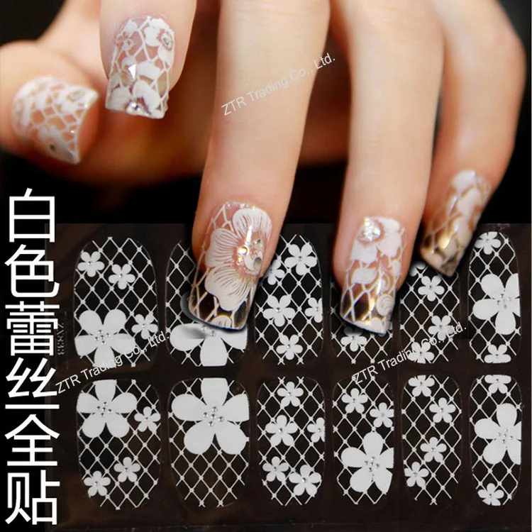 12pcs 3D White Lace Transparent False Nails Ultrathin Full Cover Fake Nail Stickers with Small Rhinestones Beauty Art Decals DIY
12pcs 3D White Lace Transparent False Nails Ultrathin Full Cover Fake Nail Stickers with Small Rhinestones Beauty Art Decals DIY