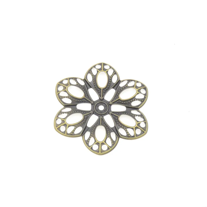 MIAOCHI DIY 10PCs Antique Bronze Filigree Wraps Flower Connectors Metal Crafts Gift Decoration DIY Findings 60*54mm
MIAOCHI DIY 10PCs Antique Bronze Filigree Wraps Flower Connectors Metal Crafts Gift Decoration DIY Findings 60*54mm