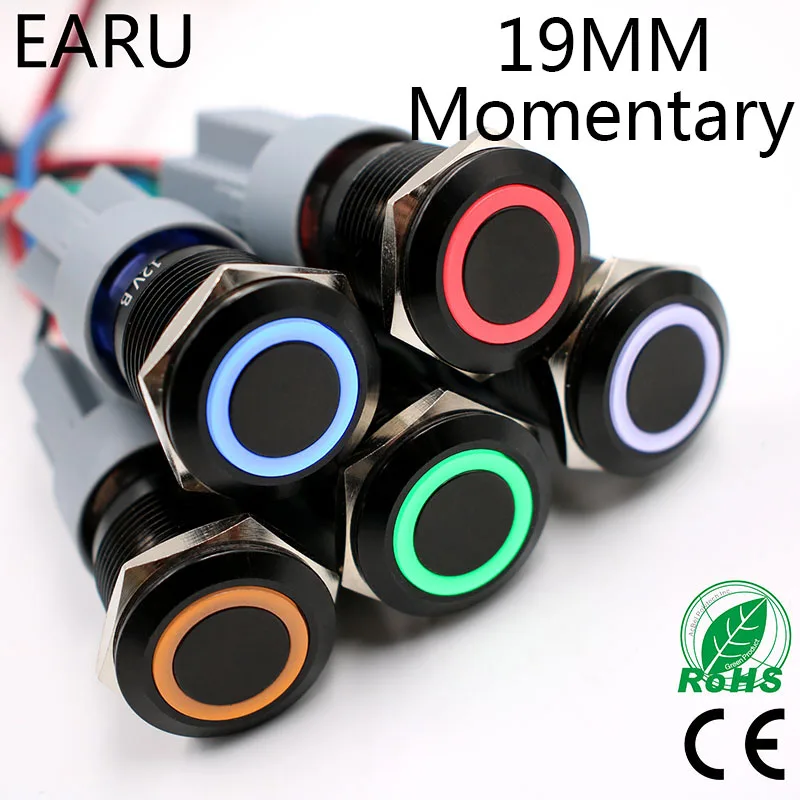 19mm Alumina Black Waterproof Momentary without no Fixation Metal Doorbell Push Button Switch LED Car Auto Engine Start PC Power
19mm Alumina Black Waterproof Momentary without no Fixation Metal Doorbell Push Button Switch LED Car Auto Engine Start PC Power