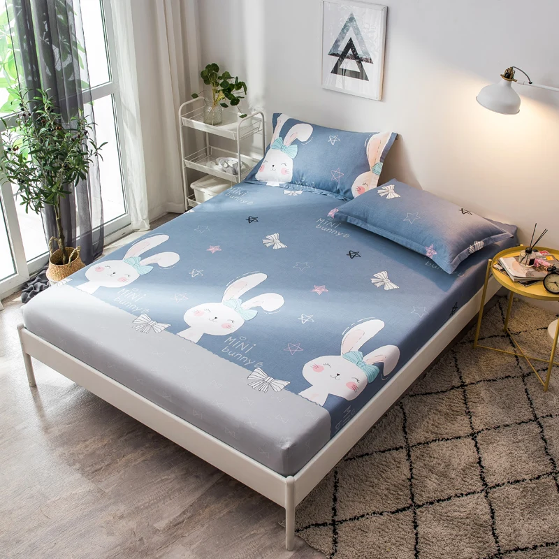 White Bunny Pattern 3Pcs Fitted Sheet Set Sanding Pillowcases Bedding Set Bed Sheet With Elastic Band Mattress Cover Bed Linen
White Bunny Pattern 3Pcs Fitted Sheet Set Sanding Pillowcases Bedding Set Bed Sheet With Elastic Band Mattress Cover Bed Linen
