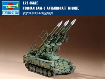 

Trumpet 07109 1:72 Russian Sam -6 Air Defense Missile Launcher Assembly Model Building Kits Toy
