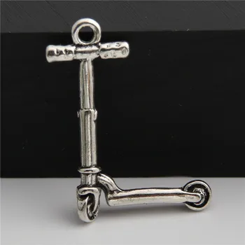 5pcs Silver Color 3D Kick Scooter Charms Pendant Handmade Jewelry Accessoties A2841
5pcs Silver Color 3D Kick Scooter Charms Pendant Handmade Jewelry Accessoties A2841