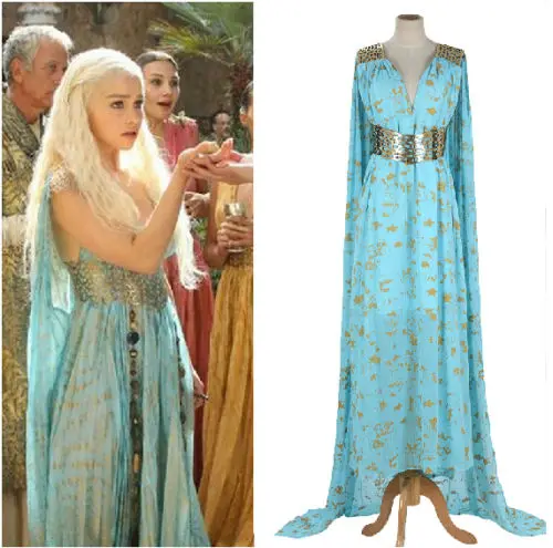 New Game of Thrones Daenerys Targaryen Green Long Dress Women Halloween Cosplay Free shipping
New Game of Thrones Daenerys Targaryen Green Long Dress Women Halloween Cosplay Free shipping