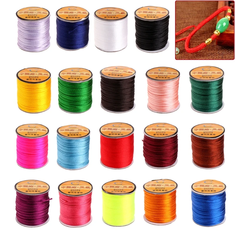 JAVRICK Chinese Knot Braided Cord Nylon Bracelets Necklaces Macrame Rattail Satin Thread
JAVRICK Chinese Knot Braided Cord Nylon Bracelets Necklaces Macrame Rattail Satin Thread