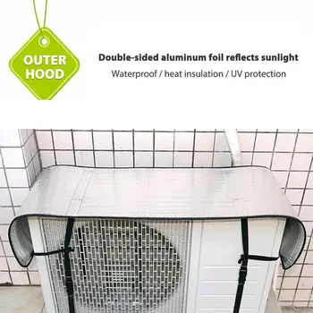 Aluminum PVC Universal Air Conditioner Dust Cover Double Sided Outdoor Hood External Waterproof Sunproof Clean Protective Cover
Aluminum PVC Universal Air Conditioner Dust Cover Double Sided Outdoor Hood External Waterproof Sunproof Clean Protective Cover