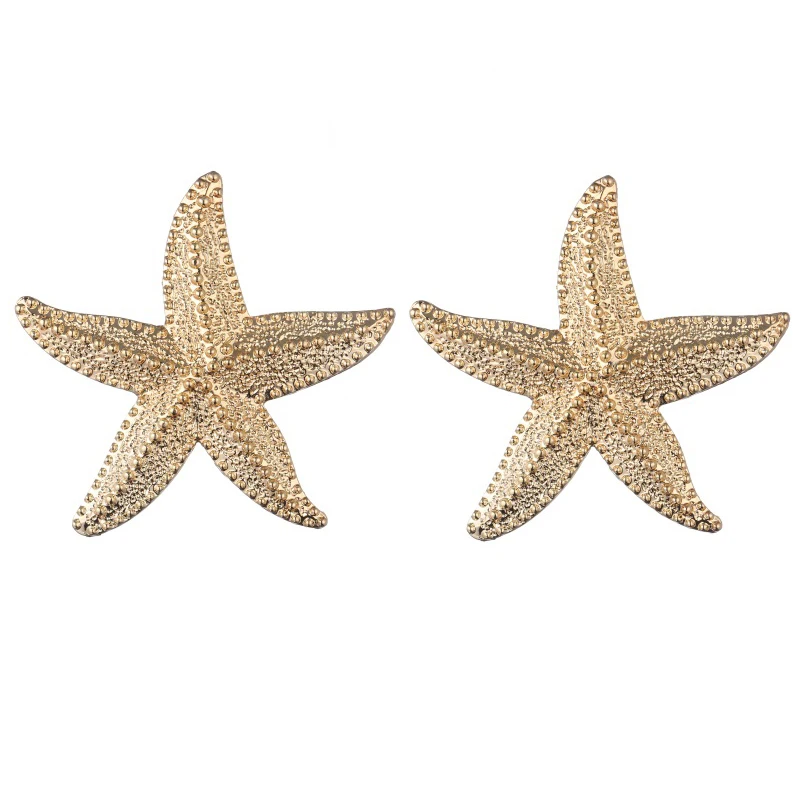 Gold Color big earings women 2019 stars Geometric Statement earring large Metal Starfish Stud earrings Summer Fashion jewelry
Gold Color big earings women 2019 stars Geometric Statement earring large Metal Starfish Stud earrings Summer Fashion jewelry