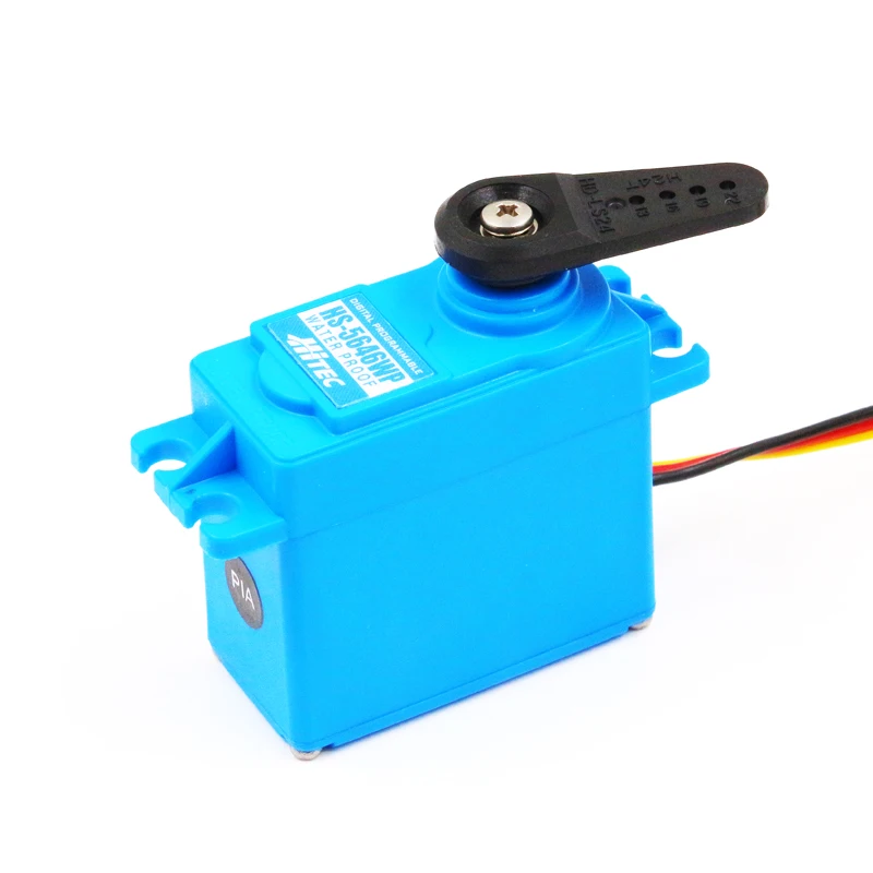 FATJAY Hitec HS-5646WP Высокое напряжение, высокий крутящий момент, программируемый цифровой водонепроницаемый сервопривод, металлическая Шестерня dual BB
FATJAY Hitec HS-5646WP Высокое напряжение, высокий крутящий момент, программируемый цифровой водонепроницаемый сервопривод, металлическая Шестерня dual BB