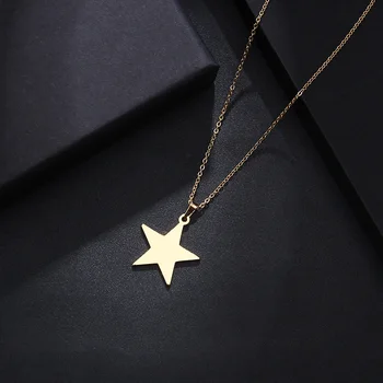 DOTIFI Stainless Steel Necklace For Women Man Lover's Pentagram Gold And Silver Color Pendant Necklace Engagement Jewelry
DOTIFI Stainless Steel Necklace For Women Man Lover's Pentagram Gold And Silver Color Pendant Necklace Engagement Jewelry