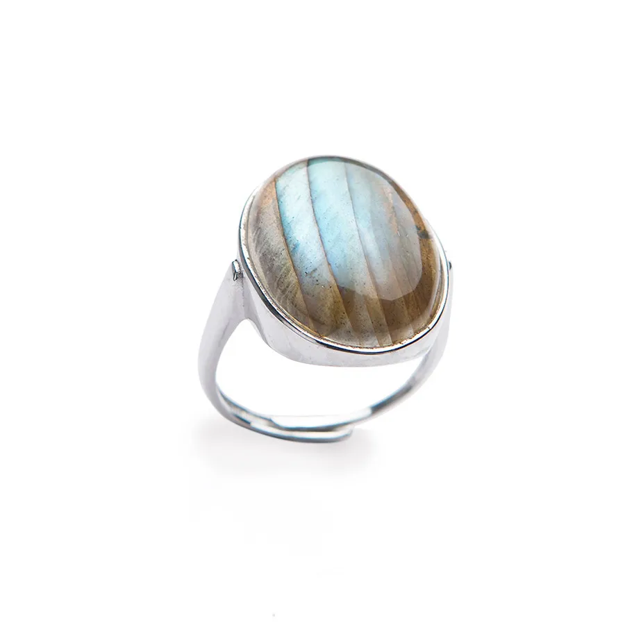 Genuine Natural Blue Light Labradorite Moonstone Gemstone Crystal Bead Wedding Party Rings For Women Men Adjustable Size
Genuine Natural Blue Light Labradorite Moonstone Gemstone Crystal Bead Wedding Party Rings For Women Men Adjustable Size