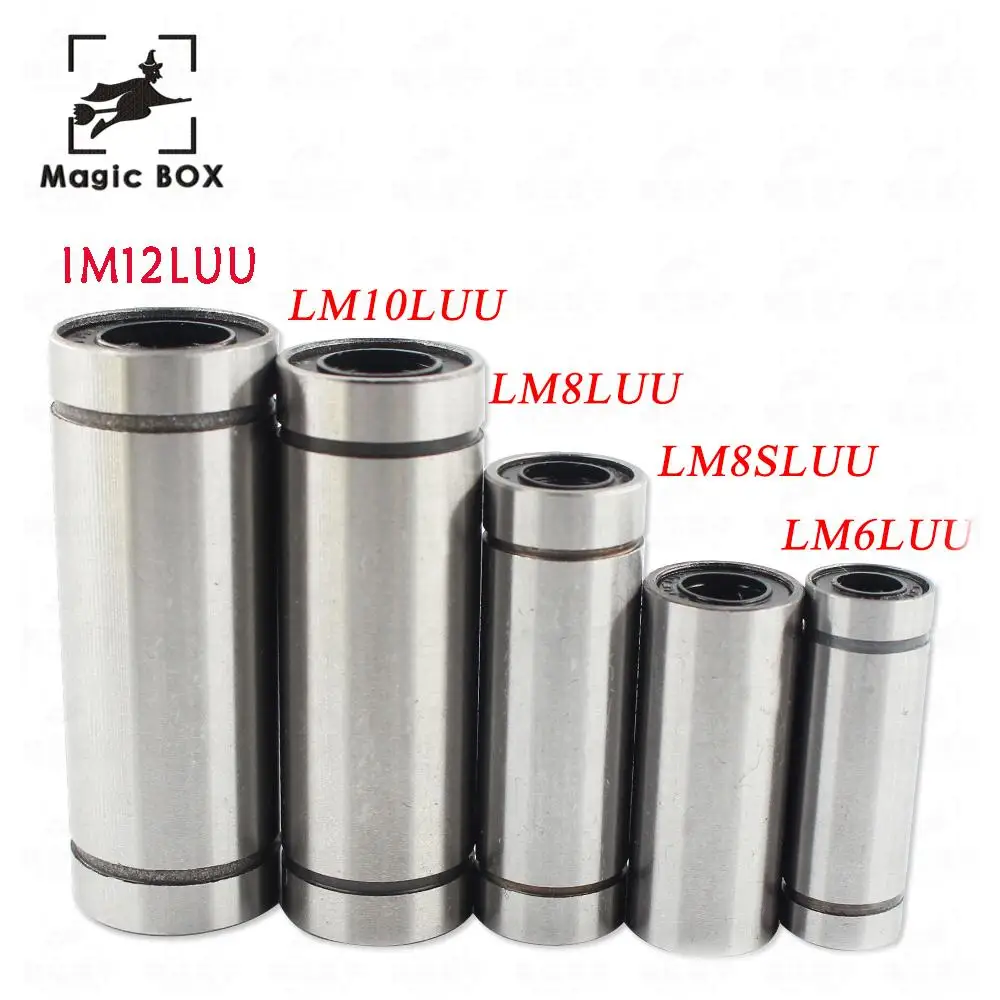 Linear Ball Bearings LM6LUU LM8LUU LM10LUU LM12LUU 6mm 8mm 10 Part Bush Bushing 3D Printers Parts Aluminum Accessories
Linear Ball Bearings LM6LUU LM8LUU LM10LUU LM12LUU 6mm 8mm 10 Part Bush Bushing 3D Printers Parts Aluminum Accessories