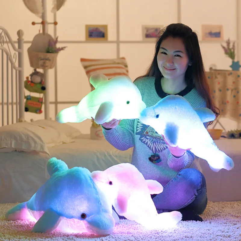 Colorful travel pillow Led Light body Pillow Cushion Cute Dolphin Stuffed Plush Doll Toy Girl Birthday Gift 45cm
Colorful travel pillow Led Light body Pillow Cushion Cute Dolphin Stuffed Plush Doll Toy Girl Birthday Gift 45cm