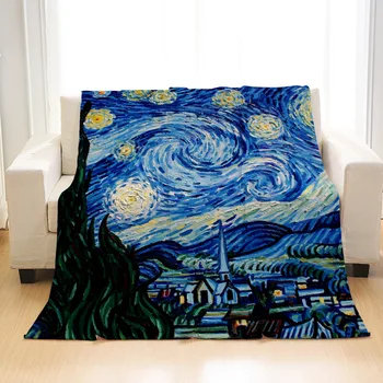 Van Gogh The Starry Night Galaxy Fleece Blanket Mat Bath Towel Nap Travel Home Sleep Bedroom Picnic Blanket Child Kids Gift
Van Gogh The Starry Night Galaxy Fleece Blanket Mat Bath Towel Nap Travel Home Sleep Bedroom Picnic Blanket Child Kids Gift