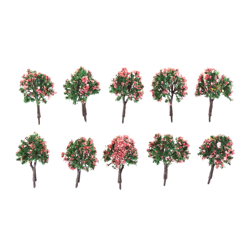 4Cm Scale 1/300 10Pcs/Lot Model Trees Landscape Scenery Train Model Tree With Pink Flower For Railroad Scenery
4Cm Scale 1/300 10Pcs/Lot Model Trees Landscape Scenery Train Model Tree With Pink Flower For Railroad Scenery