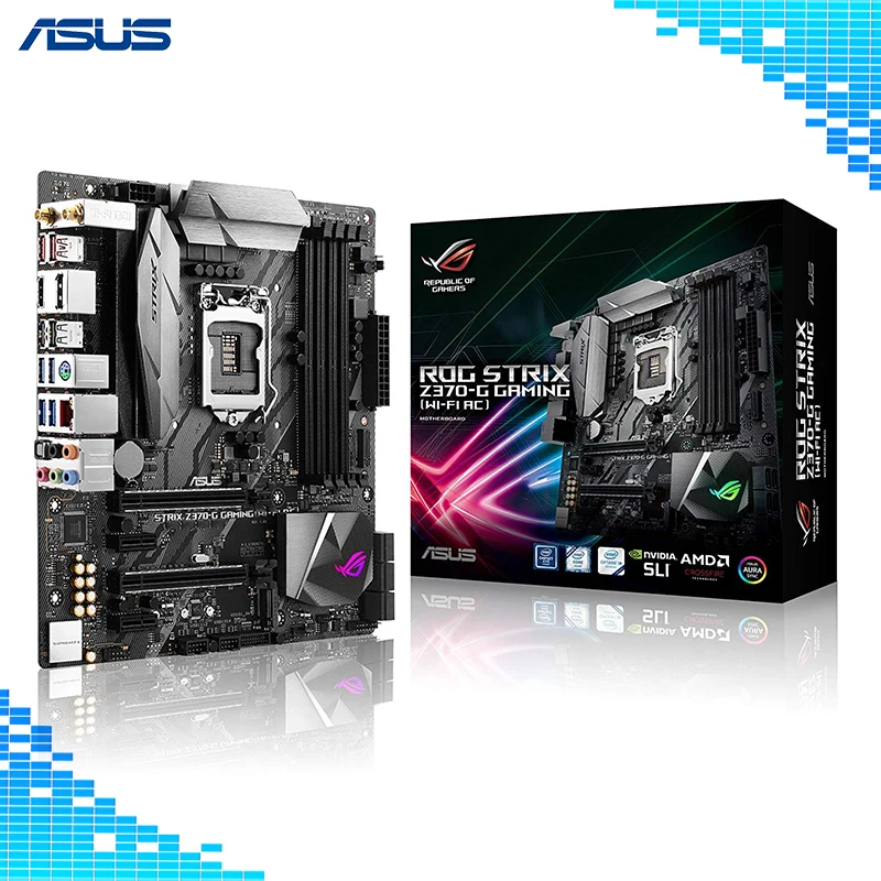 ASUS ROG Strix Z370-G (WI-FI AC) Gaming LGA1151 DDR4 DP HDMI M.2 Z370 Micro ATX Motherboard
ASUS ROG Strix Z370-G (WI-FI AC) Gaming LGA1151 DDR4 DP HDMI M.2 Z370 Micro ATX Motherboard