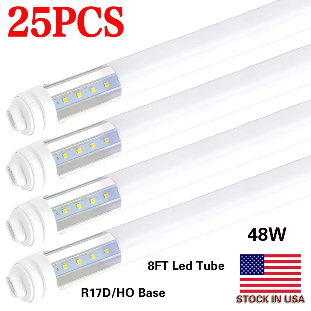 25Pack-T8 T10 T12 LED Tube Light Bulbs,8 Foot,R17D HO Rotatable Base, 48w, 6000K Milk cover ,96" F96t12 LED Replacement led tube
25Pack-T8 T10 T12 LED Tube Light Bulbs,8 Foot,R17D HO Rotatable Base, 48w, 6000K Milk cover ,96" F96t12 LED Replacement led tube