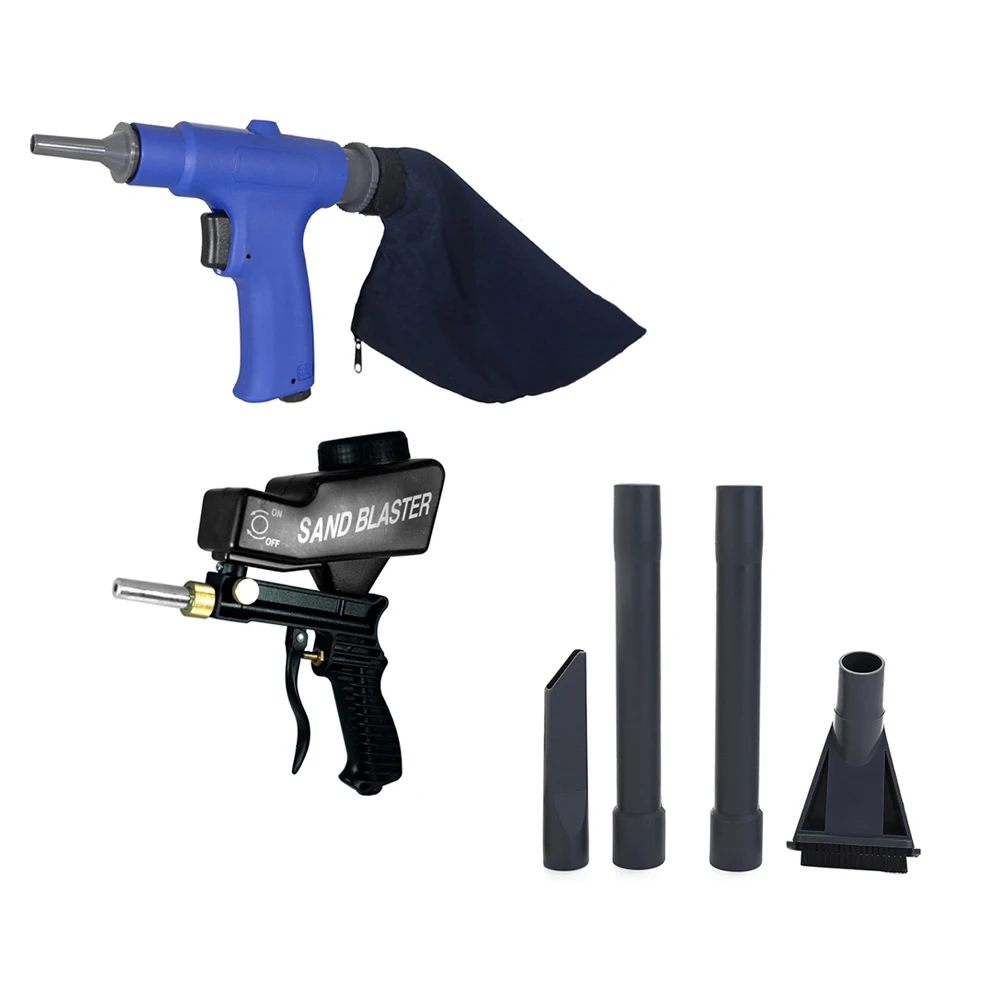 2 in 1 Set Portable Air Vacuum Blower Suction Gun + Sand Blaster Pneumatic Gun Set Cleaner Sand-blasting with Accessorries Tool
2 in 1 Set Portable Air Vacuum Blower Suction Gun + Sand Blaster Pneumatic Gun Set Cleaner Sand-blasting with Accessorries Tool