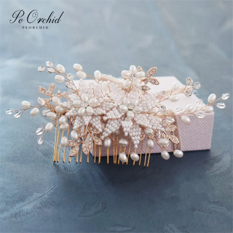 PEORCHID 2019 Vintage Pearl Bridal Hair Comb Clip Crystal Wedding Hair Ornaments Haarschmuck Hochzeit Luxury Bride Accessories
PEORCHID 2019 Vintage Pearl Bridal Hair Comb Clip Crystal Wedding Hair Ornaments Haarschmuck Hochzeit Luxury Bride Accessories