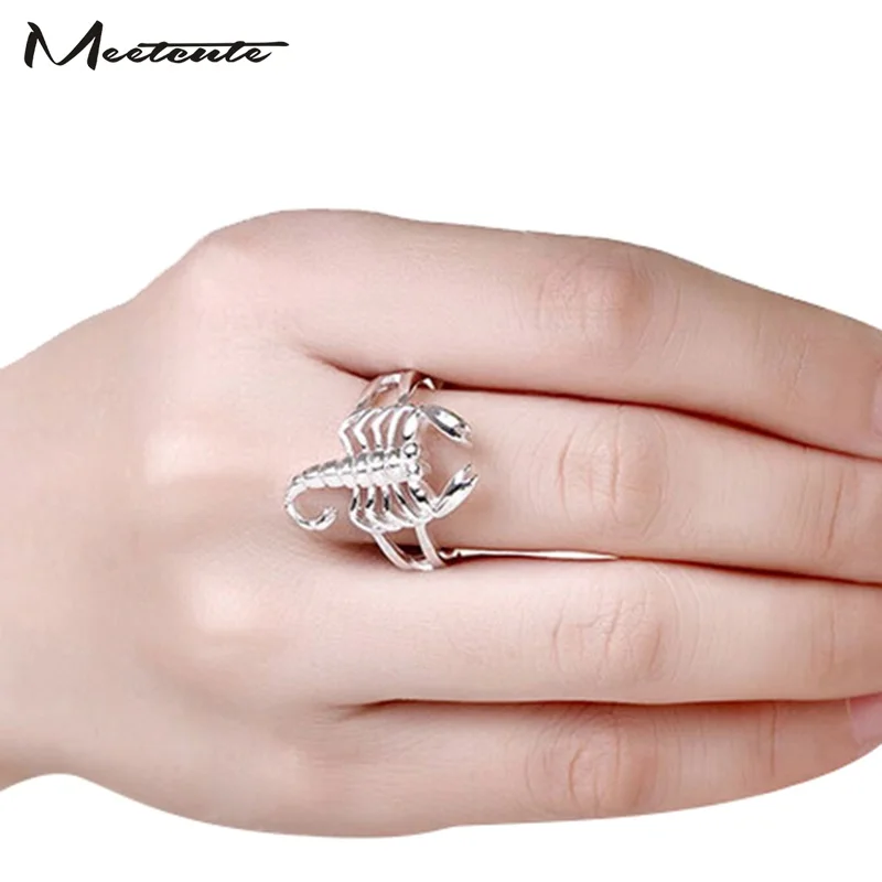 Meetcute New Promotion Cool Silver Scorpion Rings for Male and Female Fashion Punk Bijoux 2 Size Available Ring Men Female
Meetcute New Promotion Cool Silver Scorpion Rings for Male and Female Fashion Punk Bijoux 2 Size Available Ring Men Female
