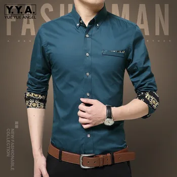 New Brand Chic Vintage Print Patchwork Mens Cotton Shirts Business Long Sleeve Slim Fit Fashion Male Top Wear Plus Size M-5XL
New Brand Chic Vintage Print Patchwork Mens Cotton Shirts Business Long Sleeve Slim Fit Fashion Male Top Wear Plus Size M-5XL
