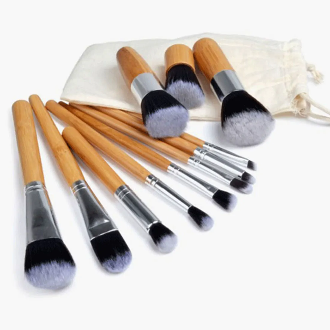 11PCS/Set Beauty Soft Makeup Brush With Bag Natural Bamboo Handle Makeup Tools Professional Cosmetic Eyeliner Foudaion Brush Kit
11PCS/Set Beauty Soft Makeup Brush With Bag Natural Bamboo Handle Makeup Tools Professional Cosmetic Eyeliner Foudaion Brush Kit