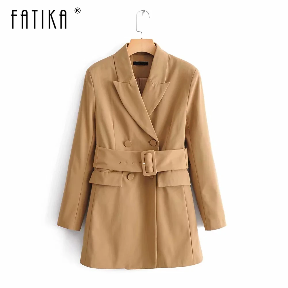Fatika 2019 Spring Autumn Stylish Solid Blazer With Sashes Long Sleeve Pockets Casual Streetwear Lady Blazers Women Clothing
Fatika 2019 Spring Autumn Stylish Solid Blazer With Sashes Long Sleeve Pockets Casual Streetwear Lady Blazers Women Clothing