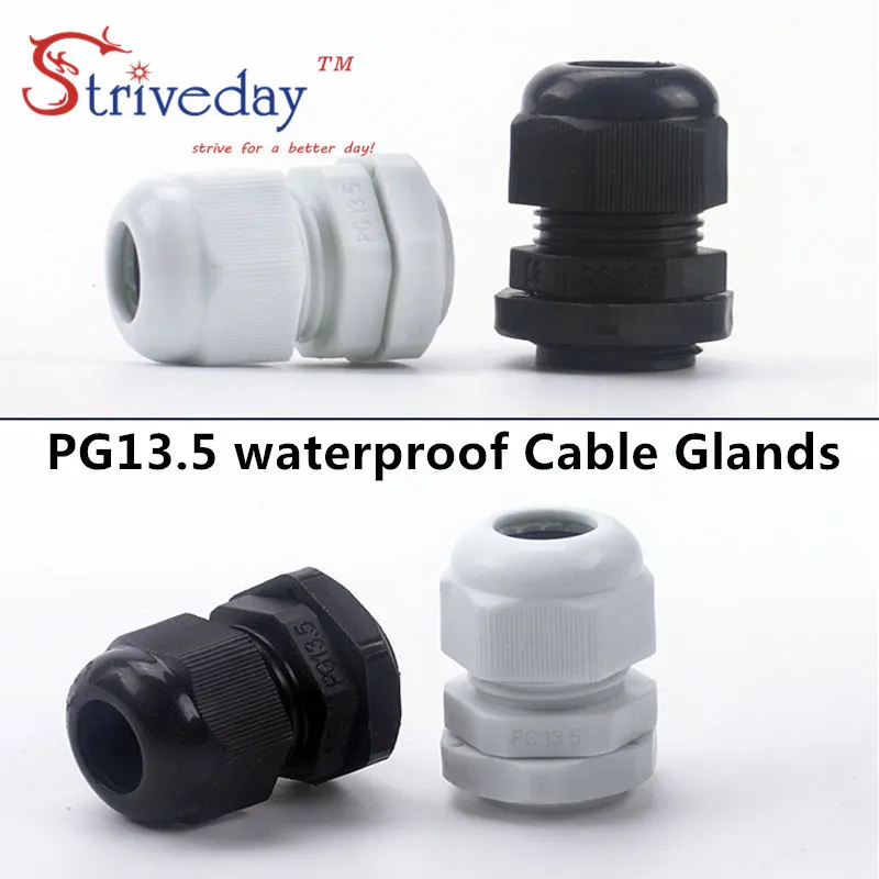 50pcs/lot White/Black PG13.5 Nylon cable gland Wiring Accessories LED cable connector waterproof
50pcs/lot White/Black PG13.5 Nylon cable gland Wiring Accessories LED cable connector waterproof