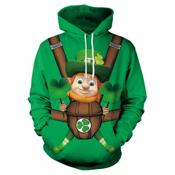 St. Patrick's Day Green Clover Lucky Grass Couple Hoodie Sweater Men's Irish National Day Cosplay costume Anime Unisex Sweatshir
St. Patrick's Day Green Clover Lucky Grass Couple Hoodie Sweater Men's Irish National Day Cosplay costume Anime Unisex Sweatshir
