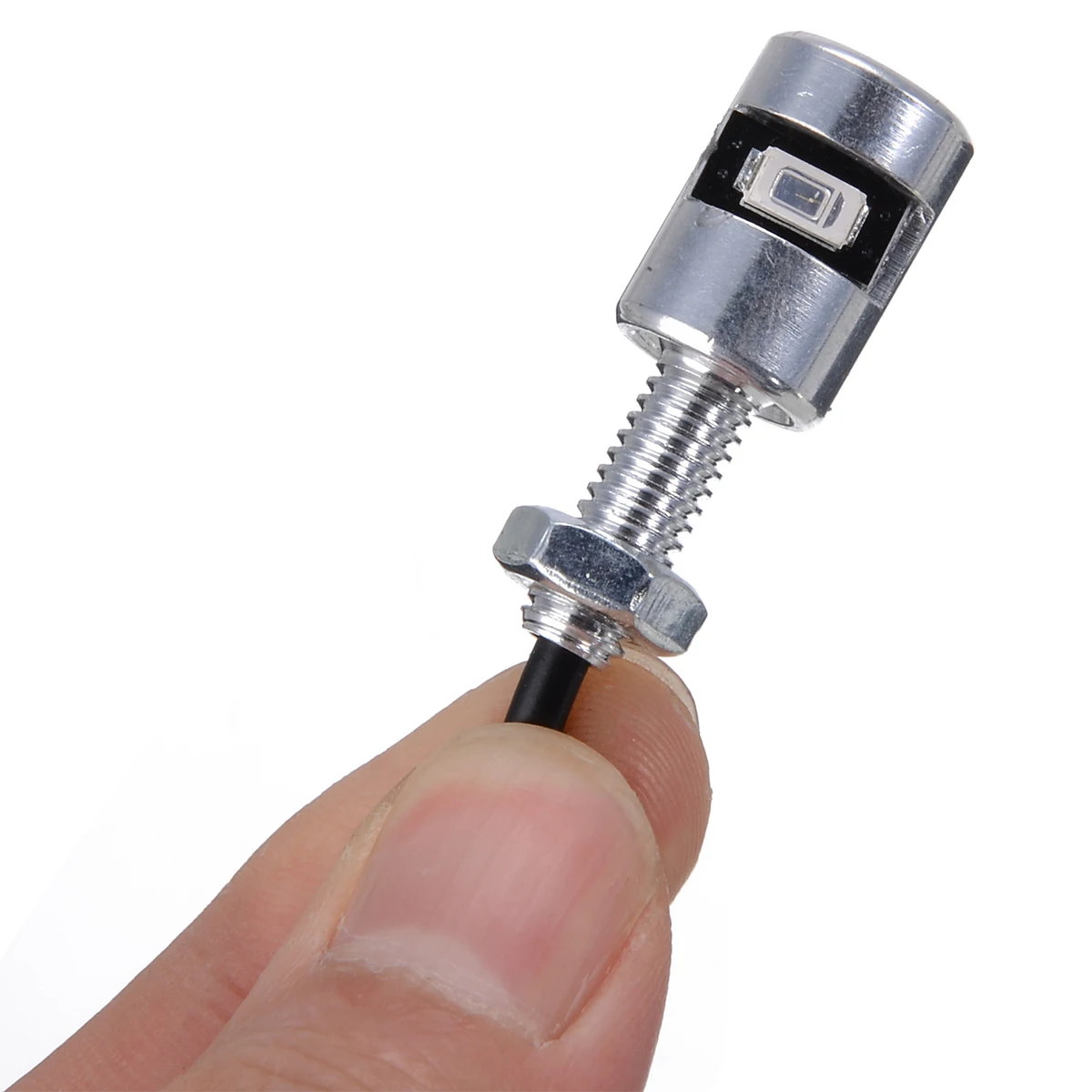4pcs Blue LED Car License Number Plate Screw Bolt Light 12V 2 Wires Motorcycle Nut Lamp Bulb