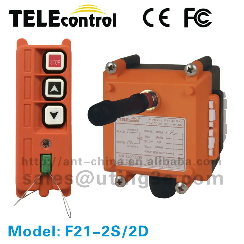 F21-2S 12V Two-double speed buttons (1 transmitter1 receiver) Industrial remotecontrol/crane remote conrtol/radio remote control
F21-2S 12V Two-double speed buttons (1 transmitter1 receiver) Industrial remotecontrol/crane remote conrtol/radio remote control