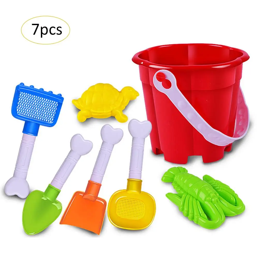 Summer Hot Children's Play Beach Toys 7 Sets Of Beach Shovel Beach Bucket Set Water Toys Sandy Play Toy Birthday Gifts For Kids
Summer Hot Children's Play Beach Toys 7 Sets Of Beach Shovel Beach Bucket Set Water Toys Sandy Play Toy Birthday Gifts For Kids
