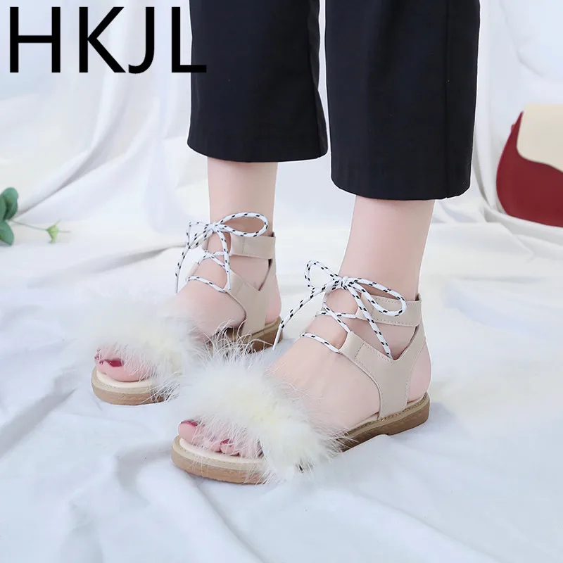 HKJL Fashion Sandals female summer 2019 new open toe students flat cross straps wild Roman beach sandals A858
HKJL Fashion Sandals female summer 2019 new open toe students flat cross straps wild Roman beach sandals A858
