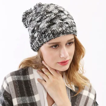 Korea Hotsale Women Thick Yarn Knitted Hat Hand Made Warm Feel Girls Autumn Yarn Ball Hat Ladies Winter Beanies Headwear Gorro 
Korea Hotsale Women Thick Yarn Knitted Hat Hand Made Warm Feel Girls Autumn Yarn Ball Hat Ladies Winter Beanies Headwear Gorro
