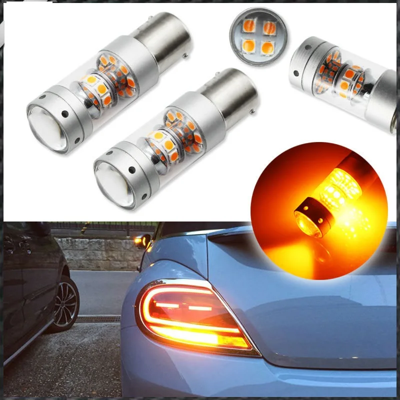 2pcs 140W Amber Yellow BAU15S 7507 PY21W 1156PY 12V LED Bulbs lamp w/ Reflector Mirror Design For car Front Turn Signal Lights
2pcs 140W Amber Yellow BAU15S 7507 PY21W 1156PY 12V LED Bulbs lamp w/ Reflector Mirror Design For car Front Turn Signal Lights