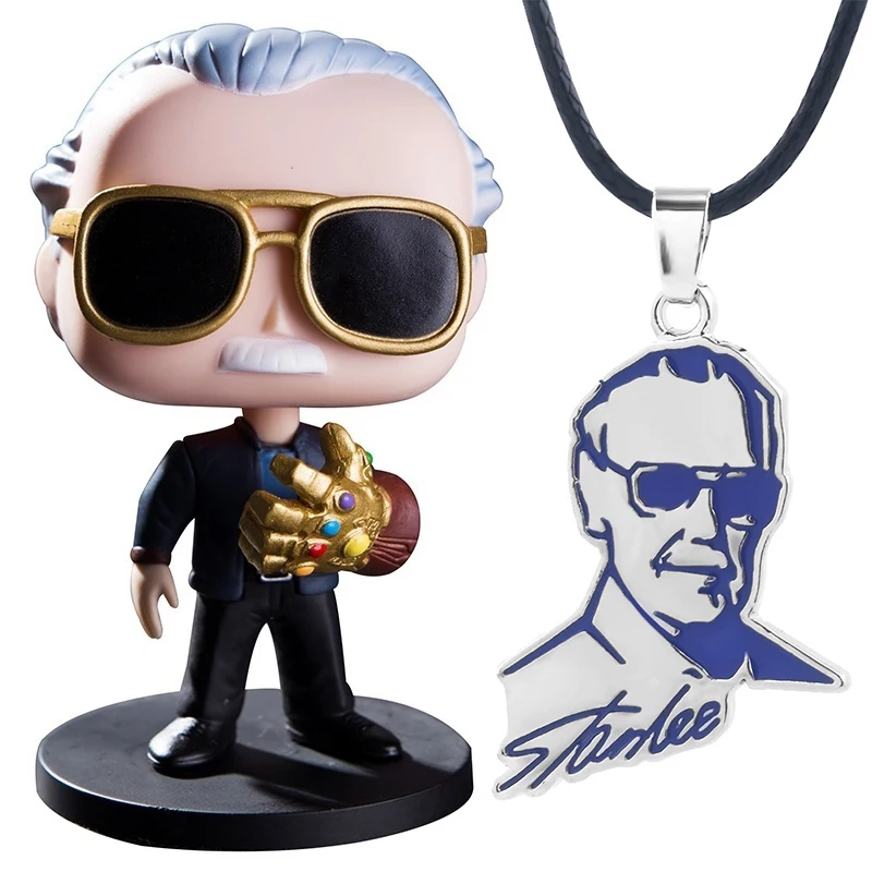 Avengers Endgame Father of Marvel Stan Lee Necklace Infinity Gauntlet Action Figure Collection Doll Toys for Children Adult Gift
Avengers Endgame Father of Marvel Stan Lee Necklace Infinity Gauntlet Action Figure Collection Doll Toys for Children Adult Gift