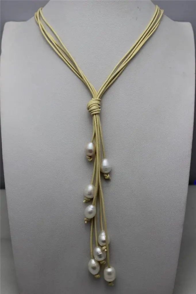 Wholesale price 16new ^^^^4Strands Genuine Leather white Freshwater Pearl Necklace
Wholesale price 16new ^^^^4Strands Genuine Leather white Freshwater Pearl Necklace