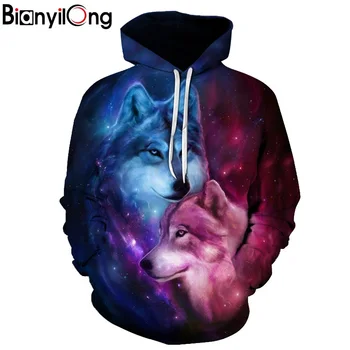 BIANYILONG 2018 new 3D Hoodies Men Couple Wolf printed Hoodie Animal Hoody Sweatshirt Casual Tracksuit Pullover Jacket Autumn
BIANYILONG 2018 new 3D Hoodies Men Couple Wolf printed Hoodie Animal Hoody Sweatshirt Casual Tracksuit Pullover Jacket Autumn