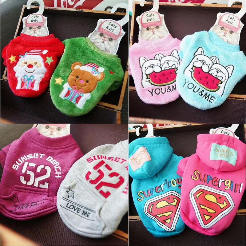 2017 Genuine Winter Pet Dog Cat Clothes Warm Cotton Puppy Dog Hoodies Dog Costume Size XXS-L For Small Large Chihuahua
2017 Genuine Winter Pet Dog Cat Clothes Warm Cotton Puppy Dog Hoodies Dog Costume Size XXS-L For Small Large Chihuahua