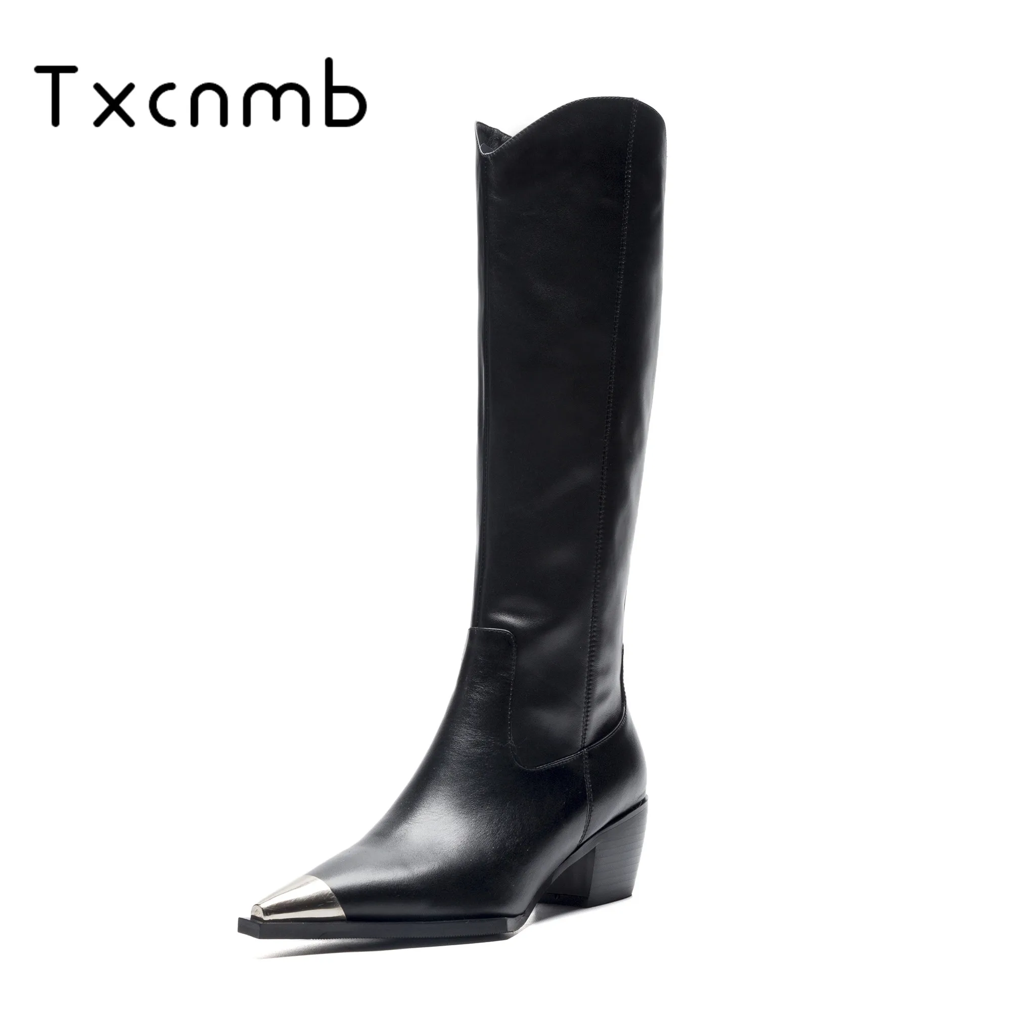 TXCNMB 2020 новые модные женские сапоги выше колена Женские Удобные полусапожки из