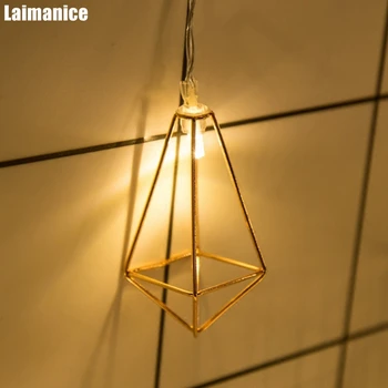 Retro Iron Metal Diamond LED Fairy String Lights Battery Christmas Holiday Wedding Party Home Decoration 1.5M 10Led Lantern Lamp
Retro Iron Metal Diamond LED Fairy String Lights Battery Christmas Holiday Wedding Party Home Decoration 1.5M 10Led Lantern Lamp